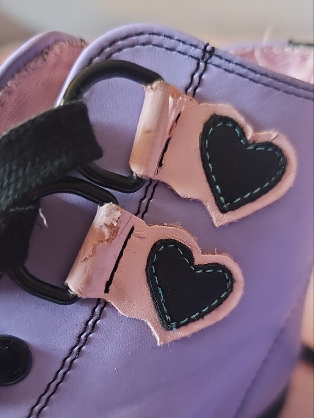 Lavender High-Top Sneakers with Mint Toe and Pink Accents - STRANGE CVLT - Picture 10 of 14